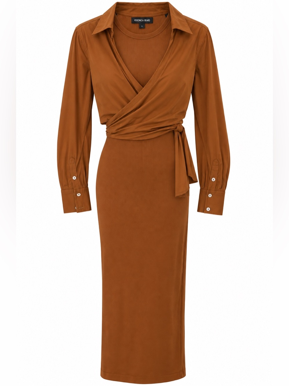 Veronica Beard Malone Dress Wrap-Style Blouse Small